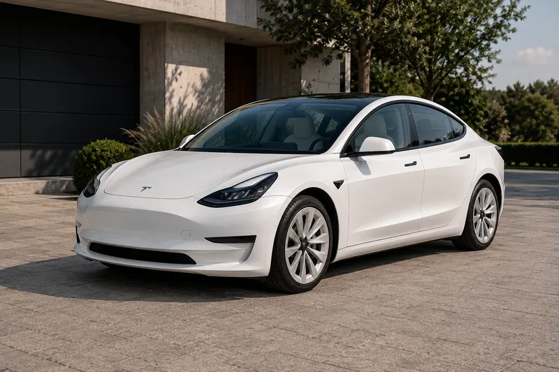 Tesla Model 3 Long Range in white